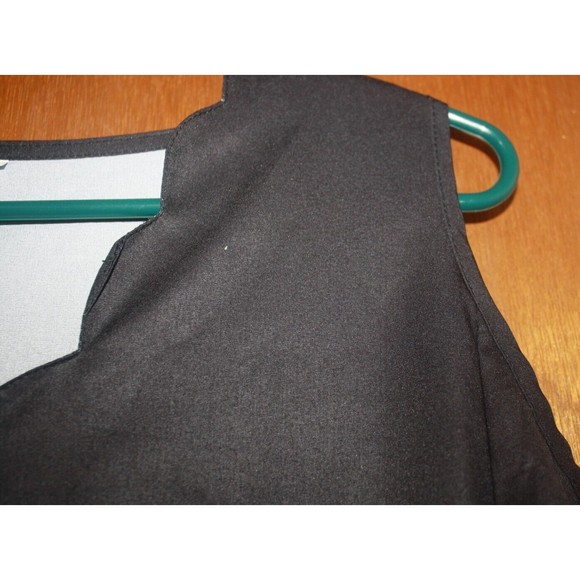 Silky Black Floral Dress Cold Shoulder 3/4 Peek-A-Boo Sleeves Coctail Party NWOT - Picture 7 of 7